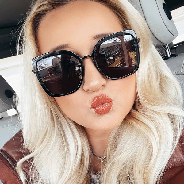clarisse - black + grey sunglasses 1