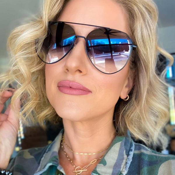 jane - matte black + grey gradient sharp sunglasses 1