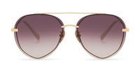 swatch for LENOX - GOLD + BROWN GRADIENT MIRROR POLARIZED SUNGLASSES
