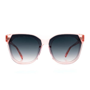 GIA - ROSE CRYSTAL + GREY GRADIENT SUNGLASSES