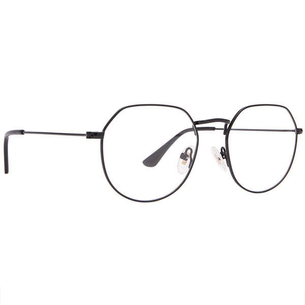 james - black + blue light technology clear glasses 2