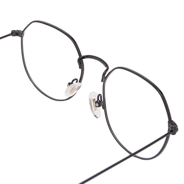 james - black + blue light technology clear glasses 4