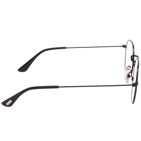 james - black + blue light technology clear glasses 3