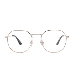 JAMES - SILVER + BLUE LIGHT TECHNOLOGY CLEAR GLASSES