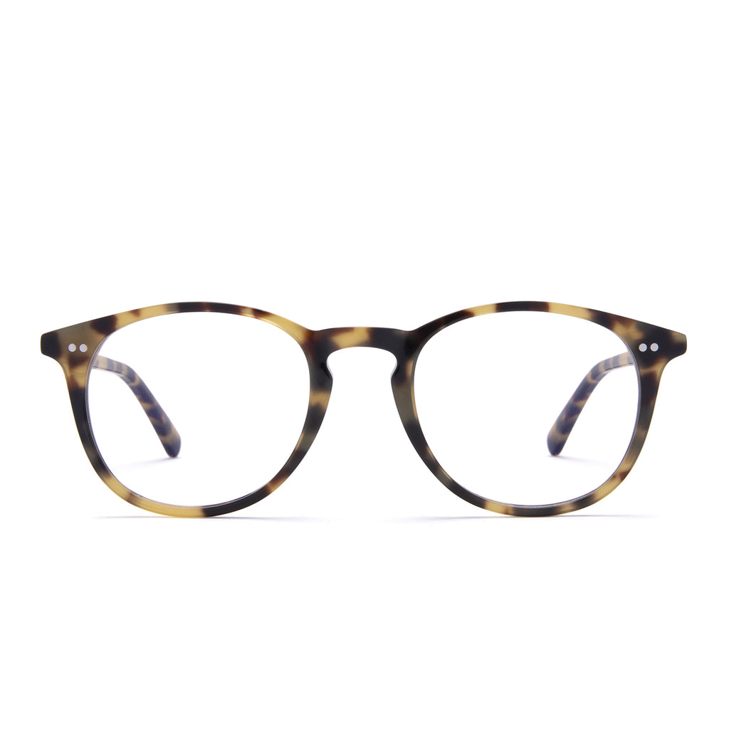 Jaxson Round Glasses | Hazel Tortoise & Blue Light Technology | DIFF ...