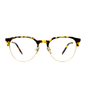 KIRA - GOLD AMBER TORTOISE + CLEAR GLASSES