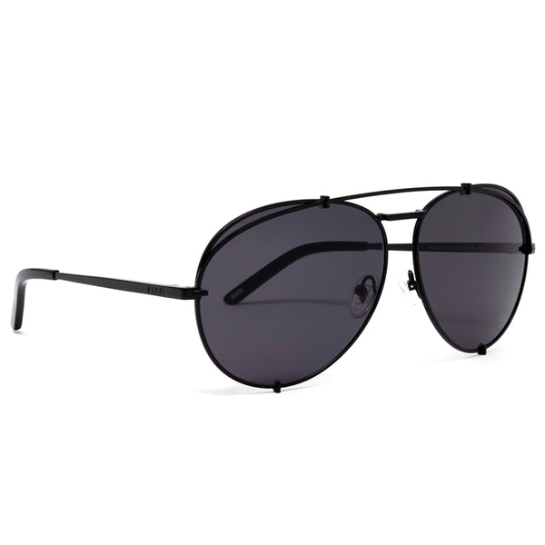 koko - matte black + grey sunglasses 2