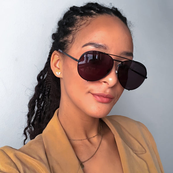 koko - matte black + grey sunglasses 6