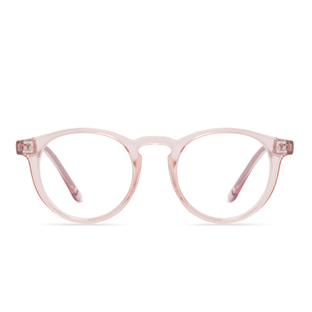 WOMEN'S HEALTH PERSPECTIVE - LIGHT PINK CRYSTAL + CLEAR – DIFF Eyewear