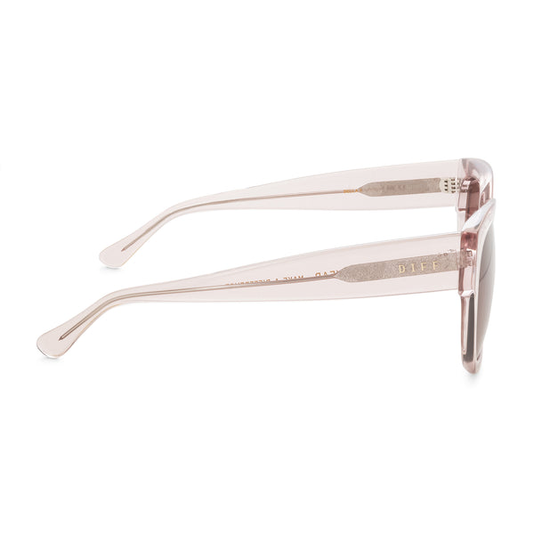 bella ii - light pink crystal + brown gradient sunglasses 3