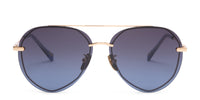 swatch for LENOX - GOLD + BLUE GRADIENT + POLARIZED SUNGLASSES