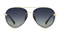 swatch for LENOX - GOLD + BLACK + GREY GRADIENT POLARIZED SUNGLASSES