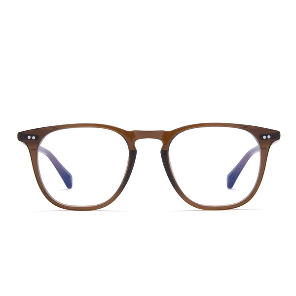 Maxwell Square Glasses | Whiskey Crystal & Blue Light Technology 