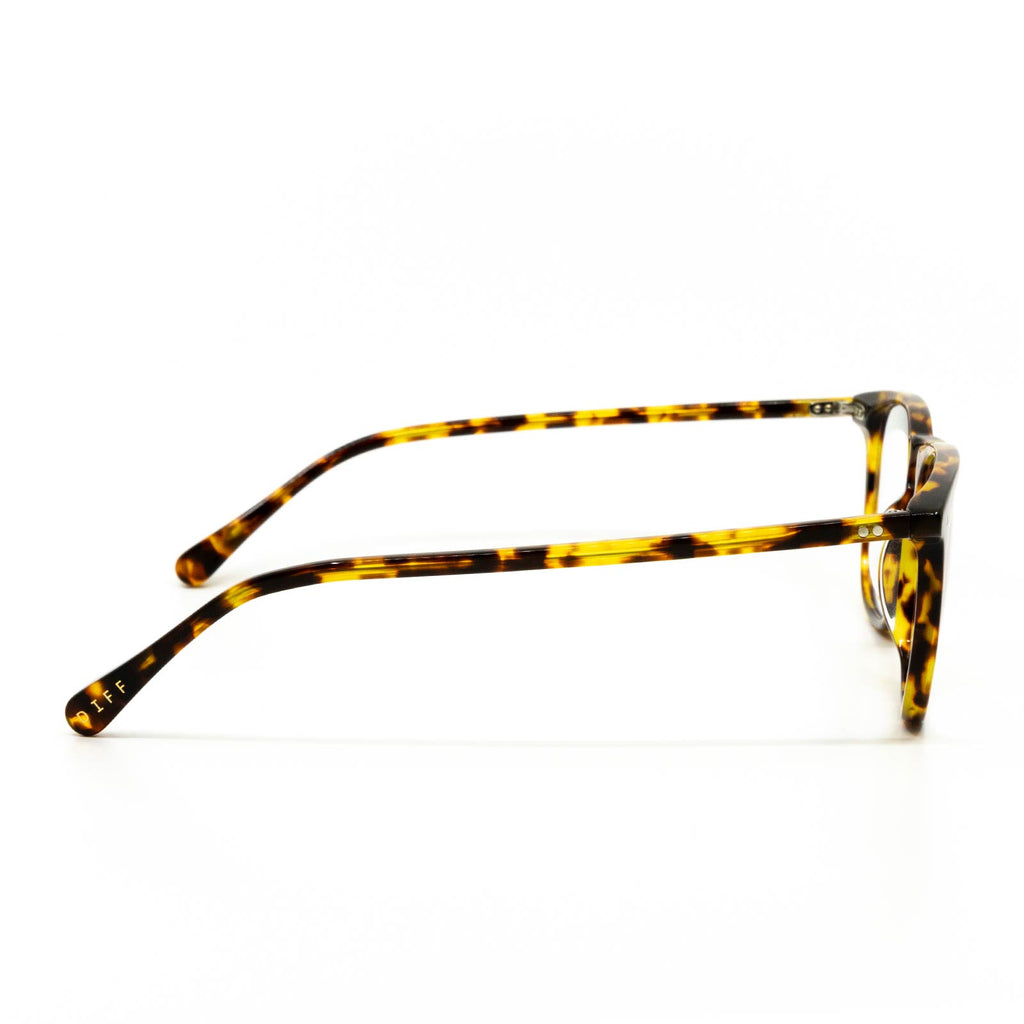 Maxwell Square Glasses | Amber Tortoise & Blue Light Technology | DIFF ...