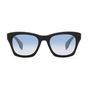DEAN - MATTE BLACK + AEGEAN BLUE GRADIENT FLASH POLARIZED front