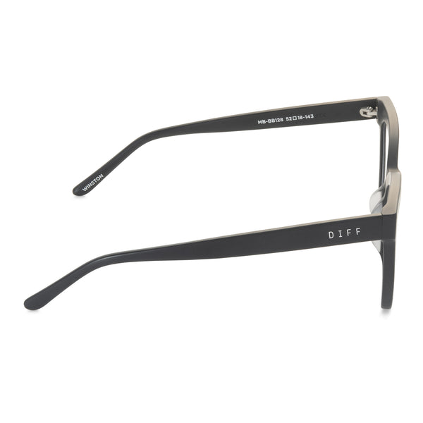 winston - matte black + blue light technology glasses 4