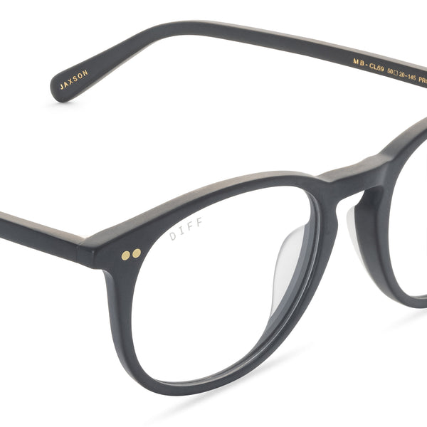 jaxson - matte black + blue light technology glasses 3