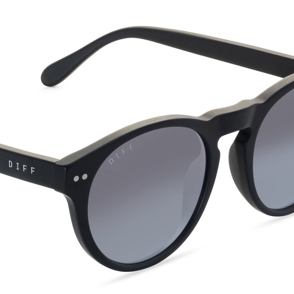cody - matte black + blue gradient flash + polarized sunglasses 3
