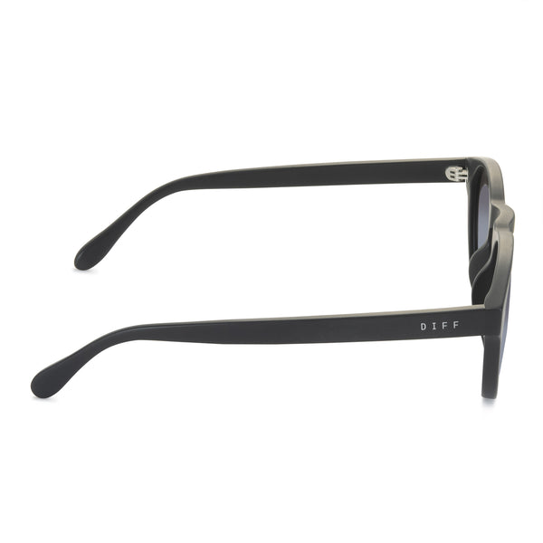 cody - matte black + blue gradient flash + polarized sunglasses 4