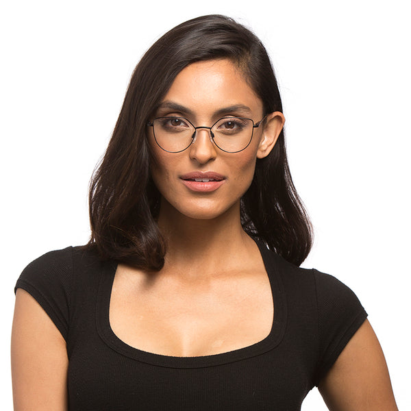 pixie - black + blue light technology clear glasses 6
