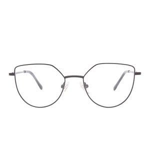 diff eyewear pixie black blue light technology technology or prescription glasses front view