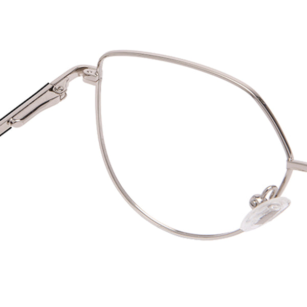 pixie - silver + blue light technology clear glasses 5