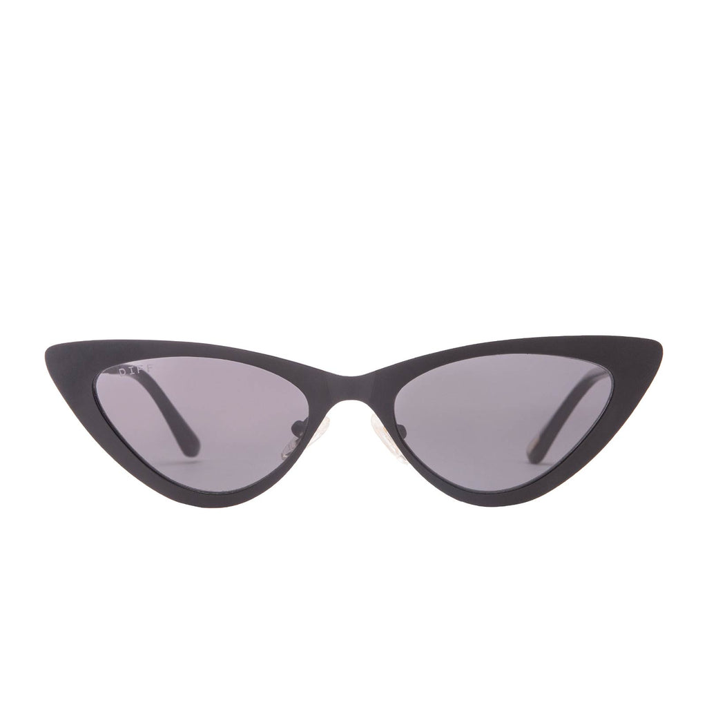 Rae Matte Black Sunglasses | Dark Smoke Lens – DIFF Eyewear