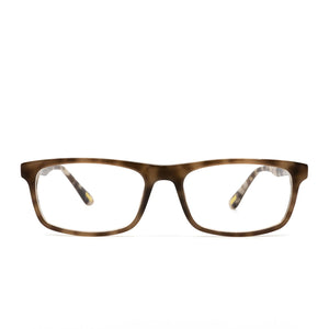 REESE - MOCHA TORTOISE + CLEAR GLASSES