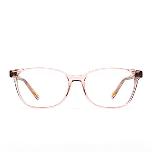 RENEE - ROSE CRYSTAL + CLEAR GLASSES