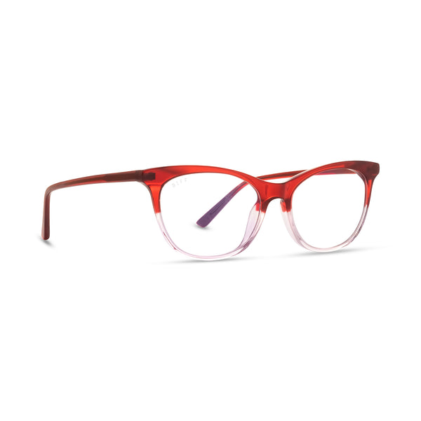 jade - rosewood ombre + blue light technology glasses 1