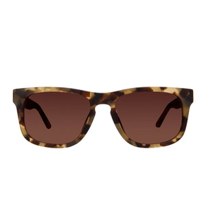 RILEY - MATTE MOSS HAVANA + BROWN GRADIENT SUNGLASSES