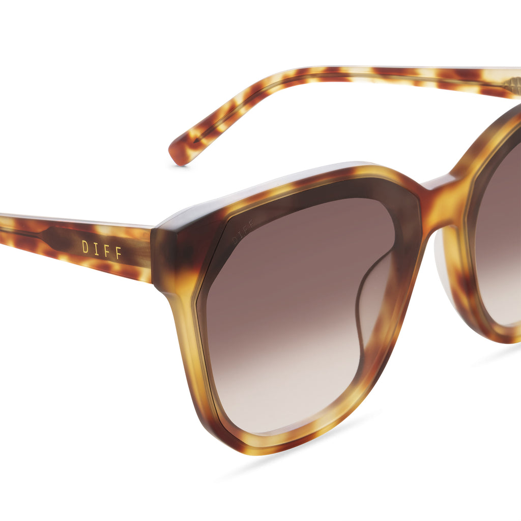 GIA SOLSTICE TORTOISE + BROWN GRADIENT SUNGLASSES DIFF Eyewear