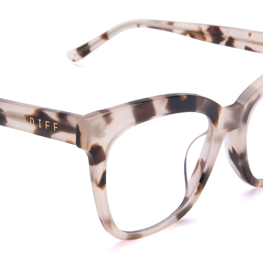 Winston Cat Eye Prescription Glasses Cream Tortoise Diff Eyewear