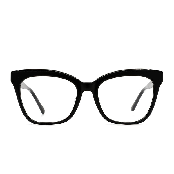 Winston Square Glasses | Black & Clear Blue Light Technology  display picture 3