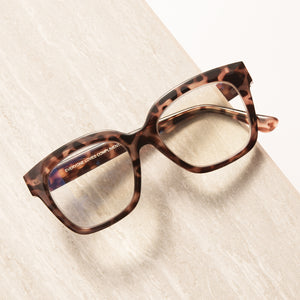 AVA BEIGE TORTOISE + BLUE LIGHT READERS | DIFF Eyewear