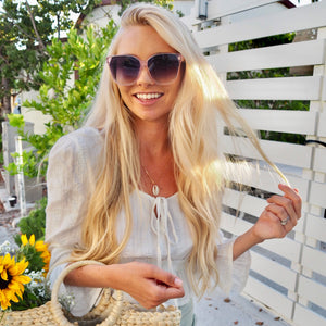 GIA - SEA TORTOISE + GREY SUNGLASSES