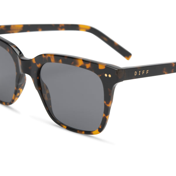 billie - shadow tortoise + grey polarized sunglasses 3