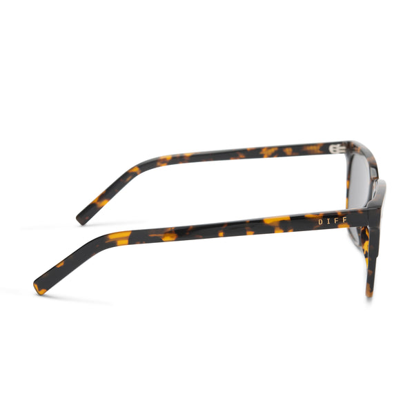 billie - shadow tortoise + grey polarized sunglasses 4