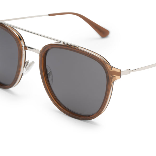 camden - whiskey + grey polarized sunglasses 3