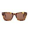 Color swatch for dean - amber tortoise + brown polarized sunglasses