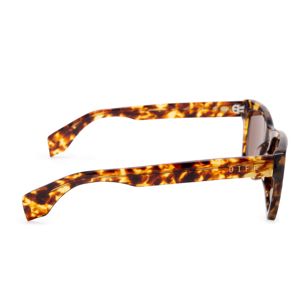 dean - amber tortoise + brown polarized sunglasses 4