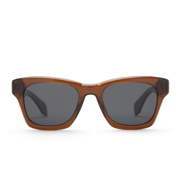 NWT/ DIFF CHARISE WHISKEY + BROWN GRADIENT + POLARIZED SUNGLASSES Cash Glasses | Whiskey & Grey | DIFF Eyewear main image 2