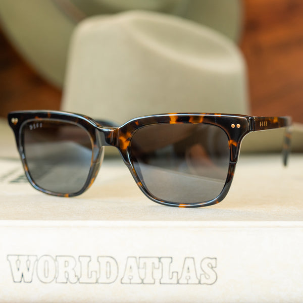 billie - shadow tortoise + grey polarized sunglasses 6