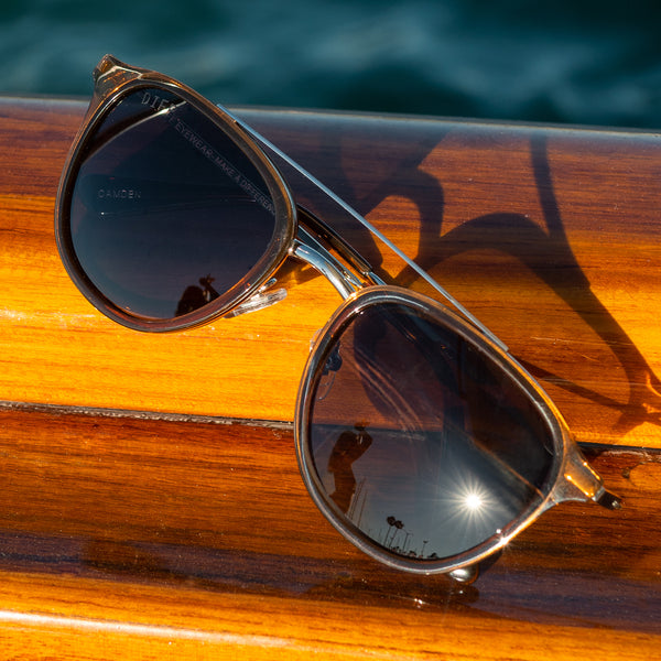 camden - whiskey + grey polarized sunglasses 5