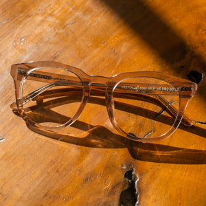 Summer Square Prescription Glasses | Light Pink Crystal