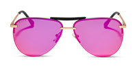 swatch for TAHOE - MATTE GOLD + SUNSET MIRROR + POLARIZED SUNGLASSES--sold out