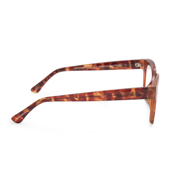 ava - amber tortoise + blue light technology glasses 2