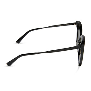 BECKY II - BLACK + DARK SMOKE POLARIZED SUNGLASSES