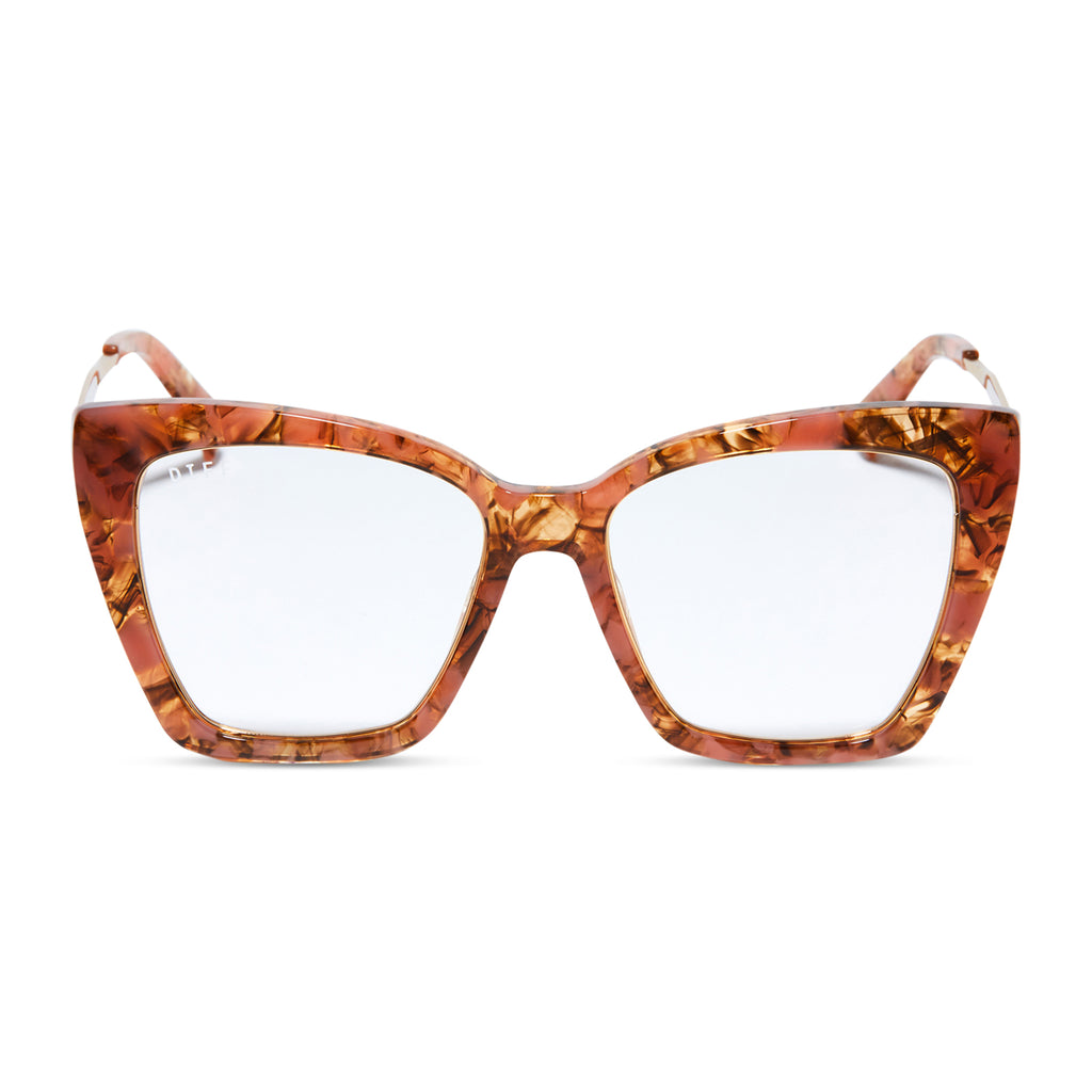Beige cat eye glasses online
