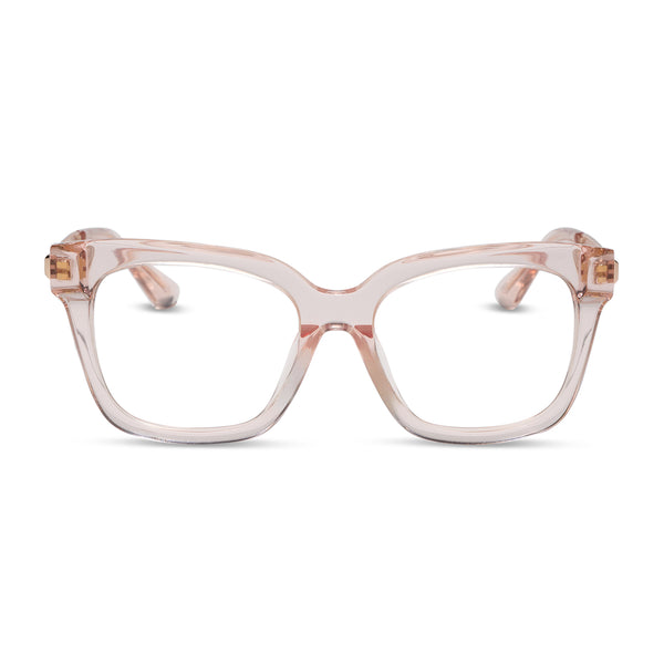 Bella XS Square Glasses | Blush Crystal | Diff Eyewear display picture 1